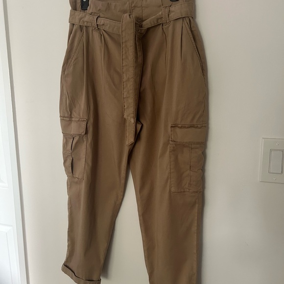 White House Black Market Beige Tapered Ankle High Rise Pants - Picture 8 of 15